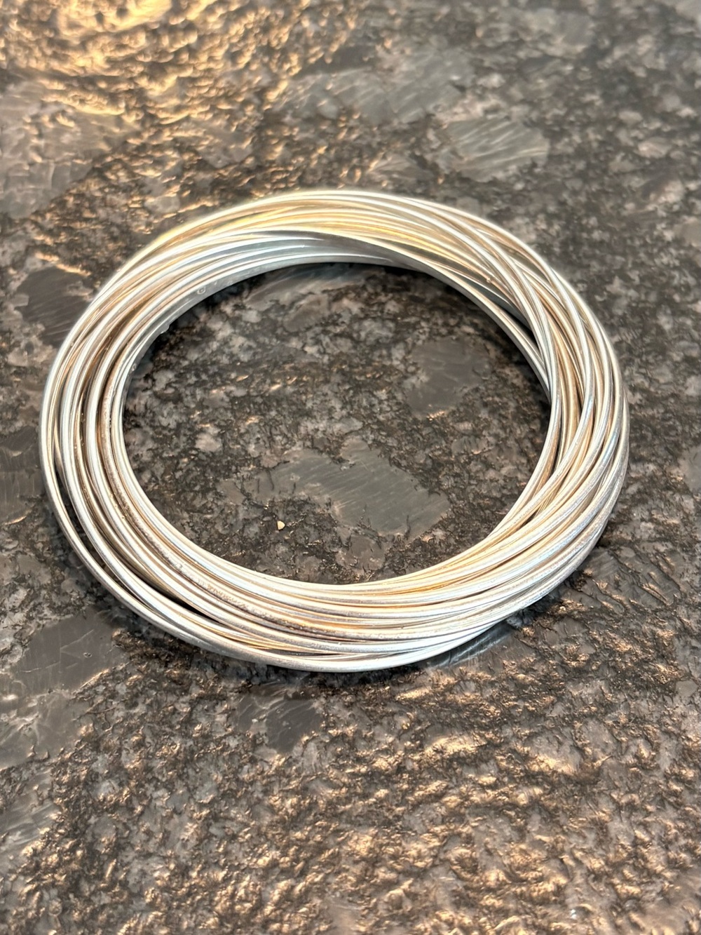 Silpada 21 Bangle Salute Bracelet 925 Sterling Silver Retired 88g